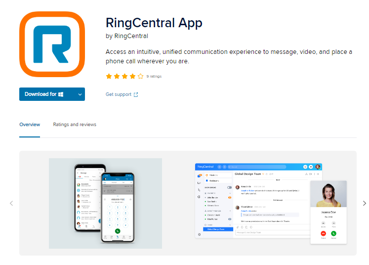 RingCentral App Gallery Features