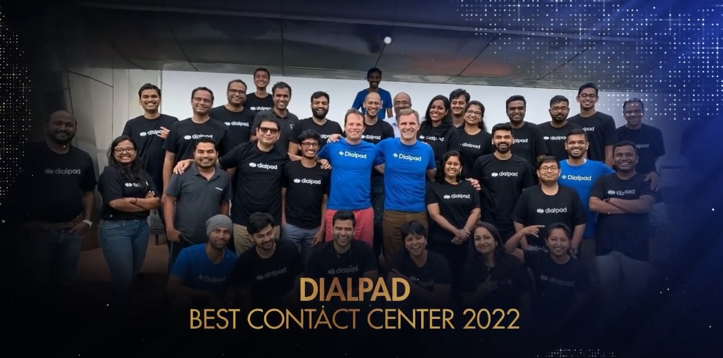 Best Contact Center Award Dialpad