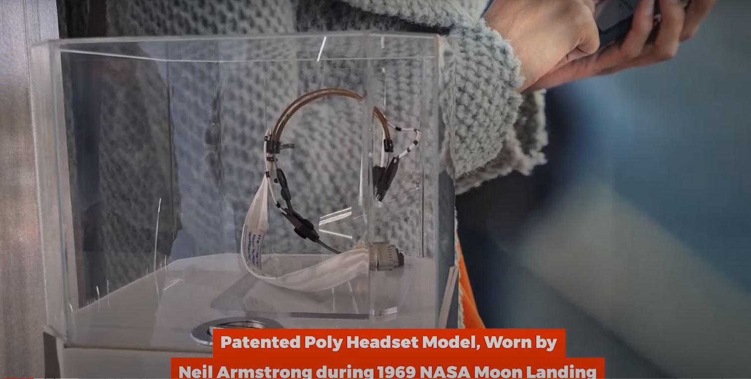 Poly Headset Model worn by Neil Armstrong during the 1969 NASA Moon landing